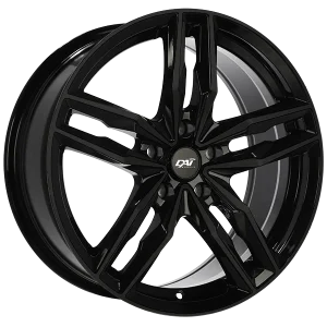 Dai Alloys – Moda – Black – 16″x7″ 40mm – All weather Wheels – DW1251603